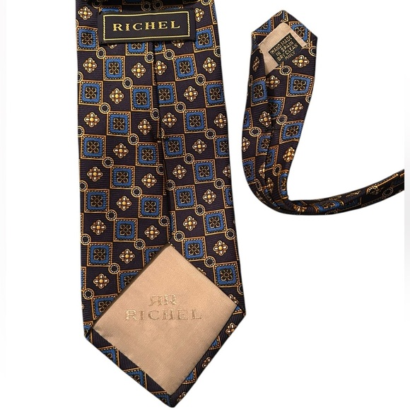 Richel Royal 100% Silk Tie – Hand Sewn in Spain‎ - Picture 1 of 2